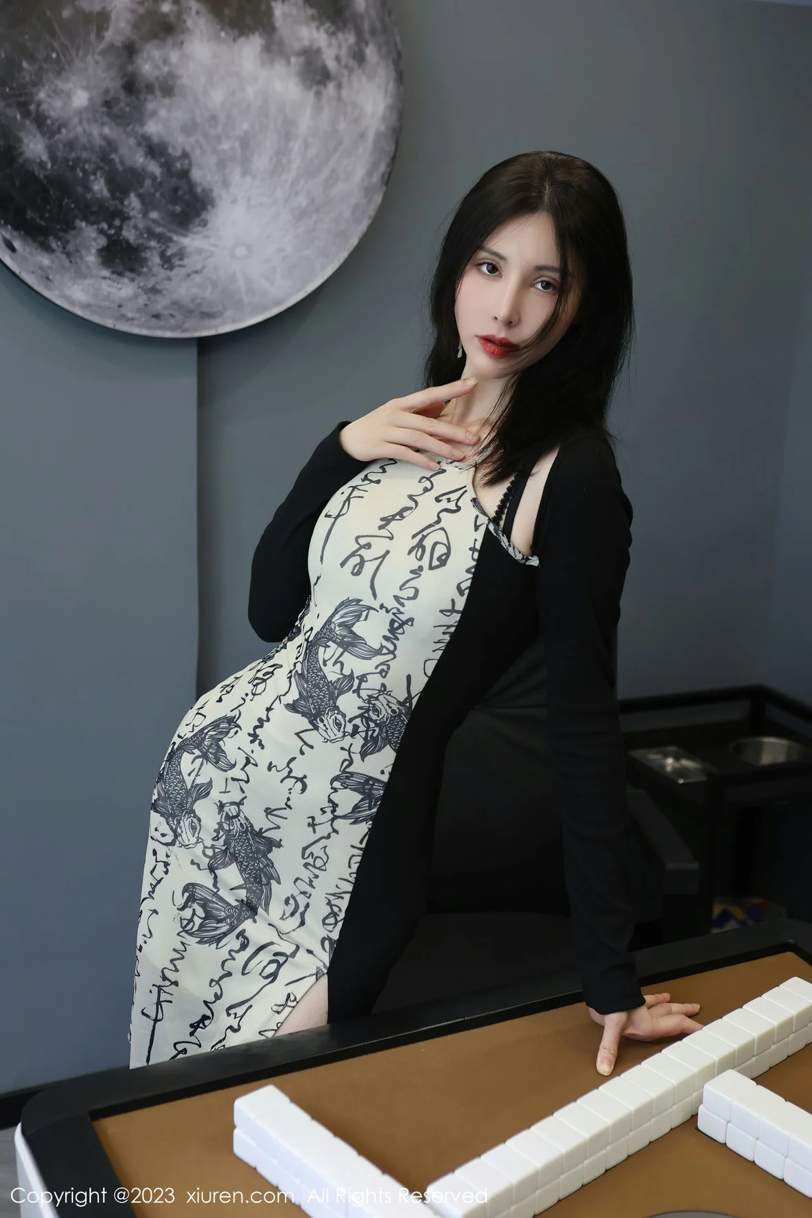 XiuRen 秀人 No.7178 曼柔 中国风连衣长裙性感写真 [74P]-品图吧